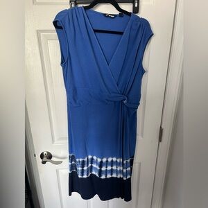 Lands' End Blue V-Neck Top